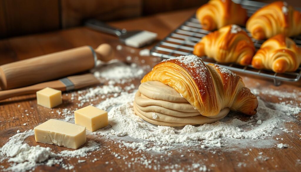 Backmethoden für knusprige Croissants