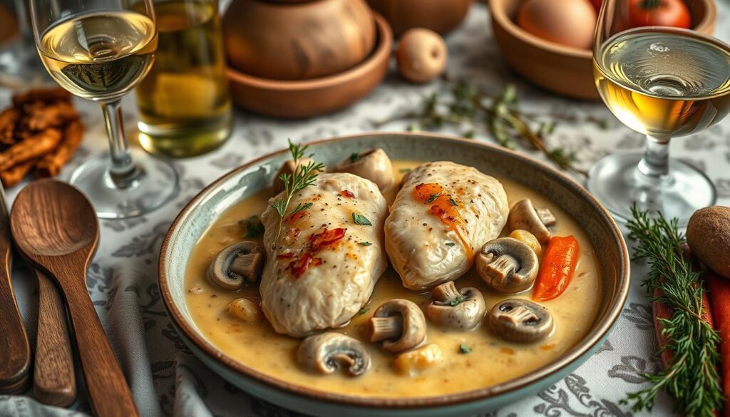 Coq au Riesling Rezept