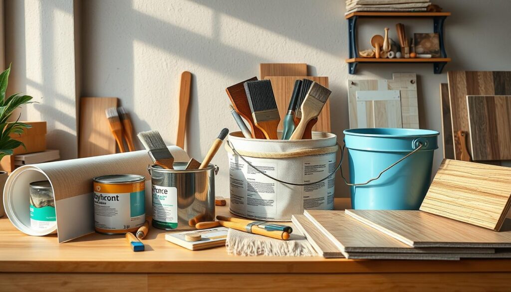 DIY Renovierungsanleitungen für Wände tapezieren, Wände streichen und Boden erneuern