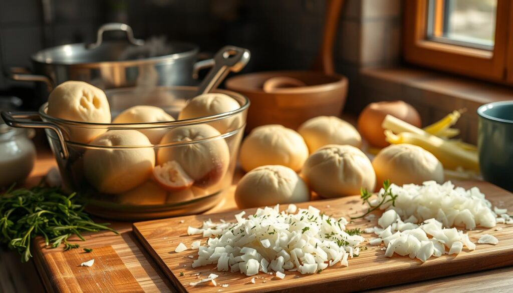 Kochen von Knödeln