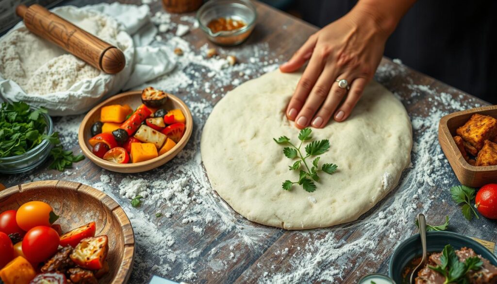 Pita Rezept Schritt für Schritt