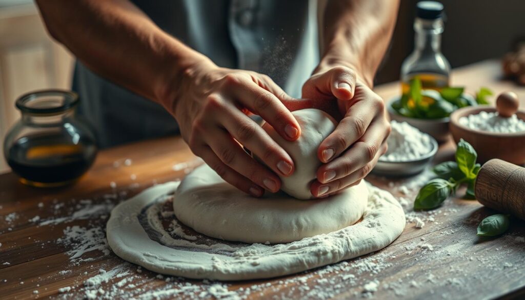 Pizzateig zubereiten