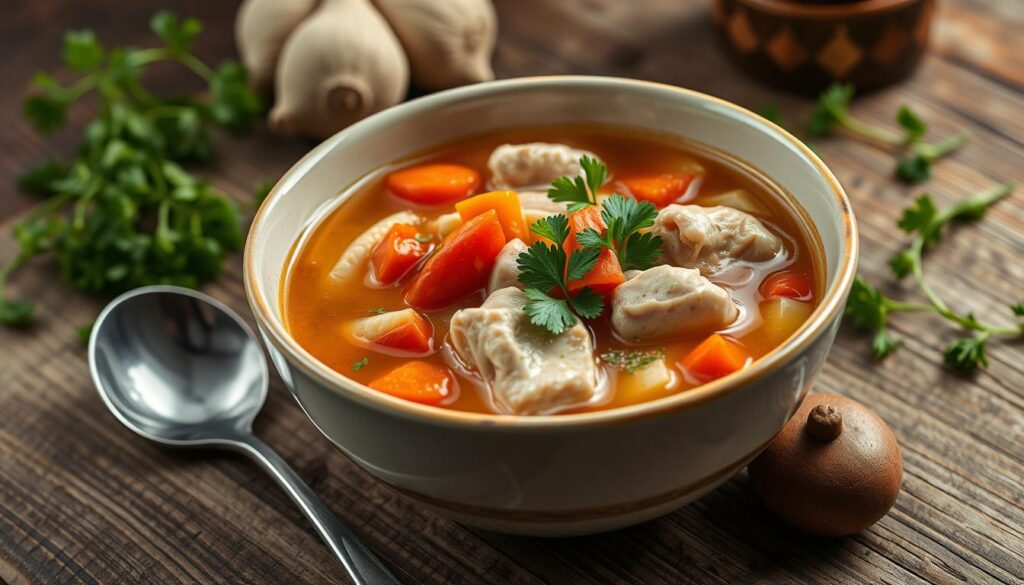 Rezept für Begova Čorba (Hühnersuppe)