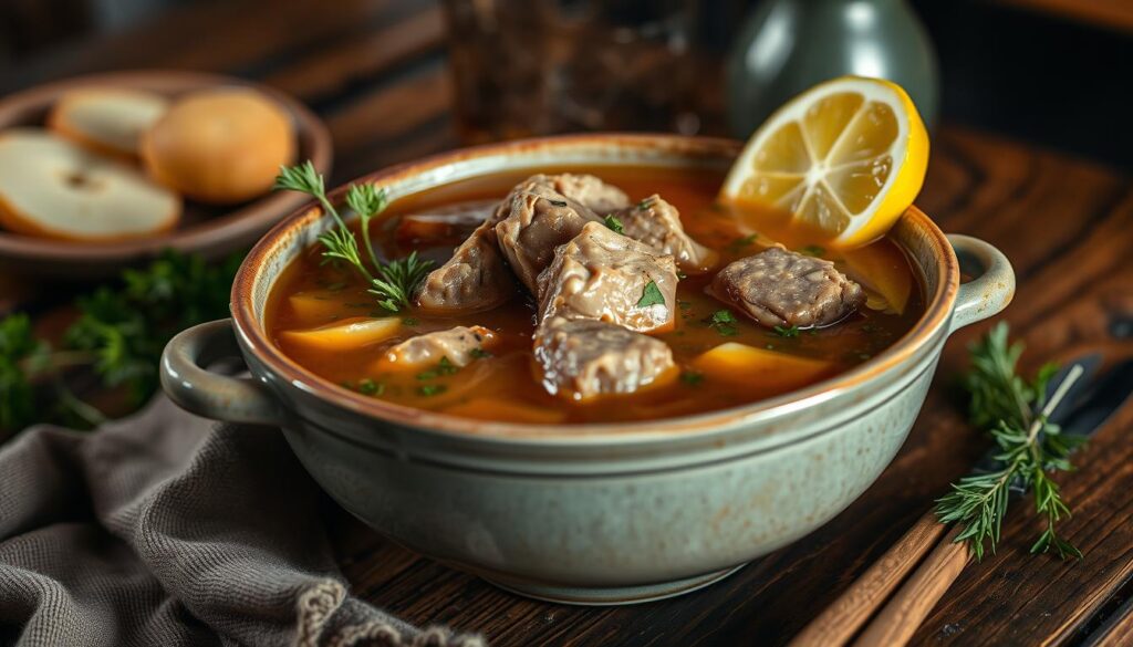 Rezept für Ciorbă de burtă (Kuttelsuppe)