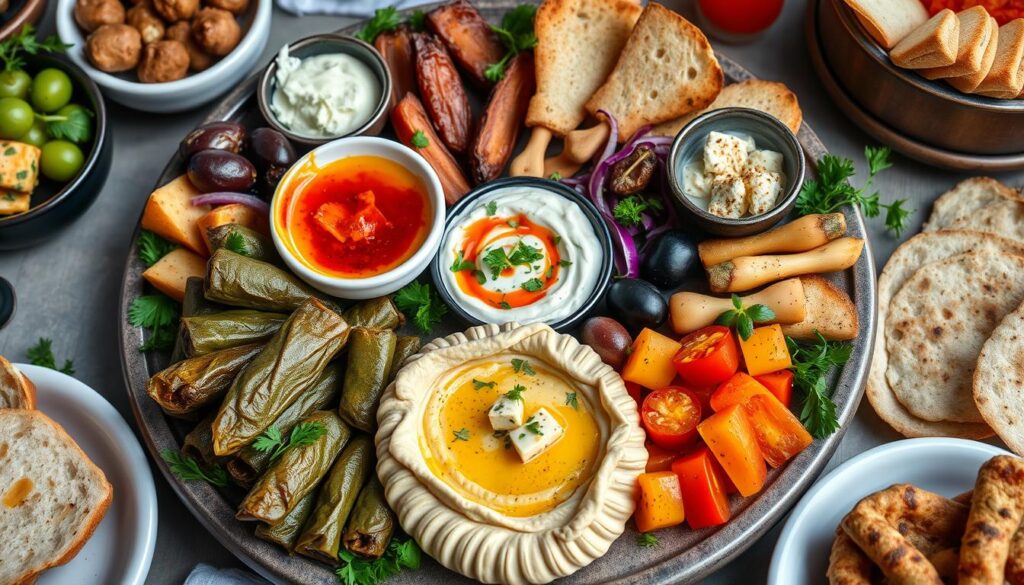 Rezept für Meze (Balkan-Vorspeisenplatte)