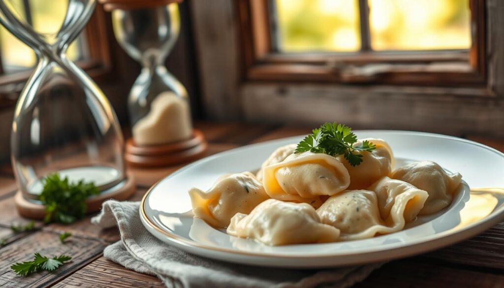 Zubereitungszeit und Portionsangaben für Kasnudeln