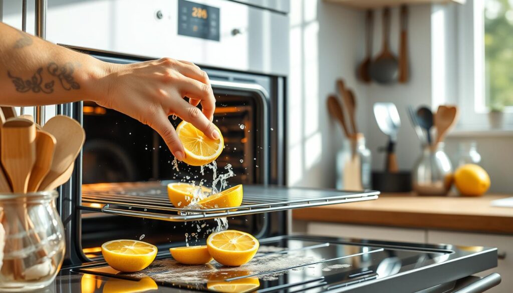 backofen reinigen mit zitrone