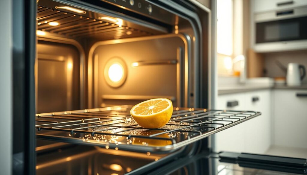 regelmäßige Reinigung im Backofen