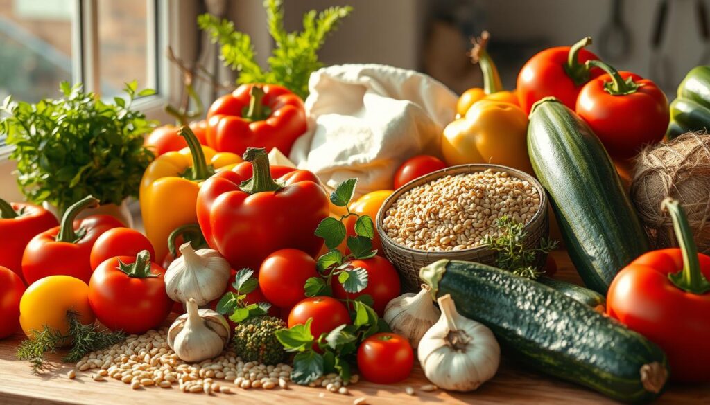 frische Zutaten für Abendessen frische Zutaten für Abendessen